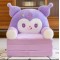 Plush 3-in-1 Foldable Kids Sofa, Lilac
