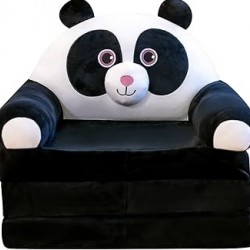 Plush 3-in-1 Foldable Kids Sofa, Polar Bear Plush 3-in-1 Foldable Kids Sofa, Polar Bear