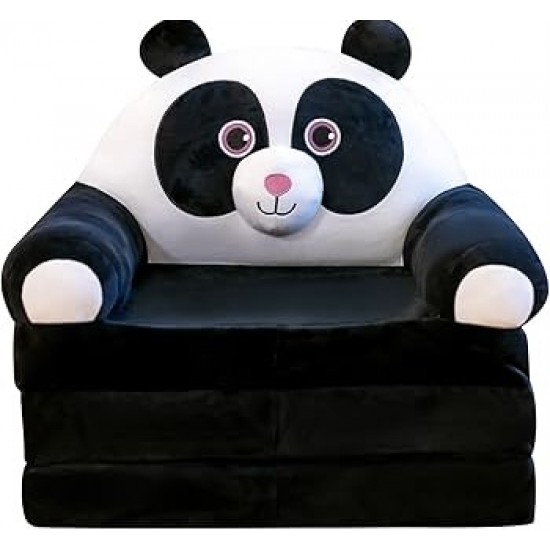 Plush 3-in-1 Foldable Kids Sofa, Polar Bear