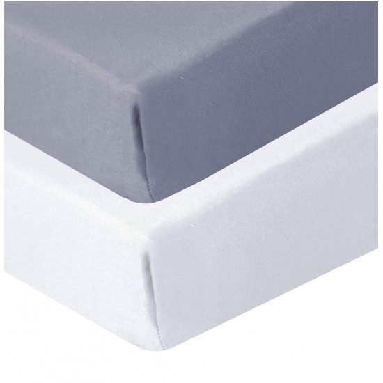 Biloban 2 Pack  Cotton Crib Sheets