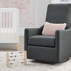 Delta Children Adley Nursery Glider Swivel Chair, Charcoal Grey Delta Children Adley Nursery Glider Swivel Chair, Charcoal Grey