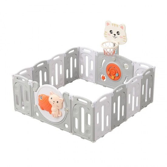 Bubbas 14 Panel Playpen, Cat Bubbas 14 Panel Playpen, Cat