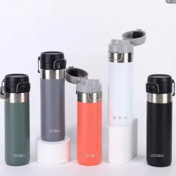 Bubbas Bounce Flip Cover Insulated Bottle, Green Bubbas Bounce Flip Cover Insulated Bottle, Green