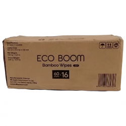 ECO BOOM Bamboo Viscose, Eco-Friendly, Unscented Baby Wet Water Wipes, for Sensitive Baby Skin, 1 CARTON, 960 COUNT