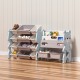 Bear Multi Layer Toy Bin with Book Shelf, Blue