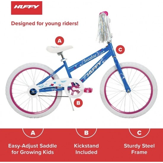 Huffy Sea Star Kids Bike, 20 inches, Preassembled