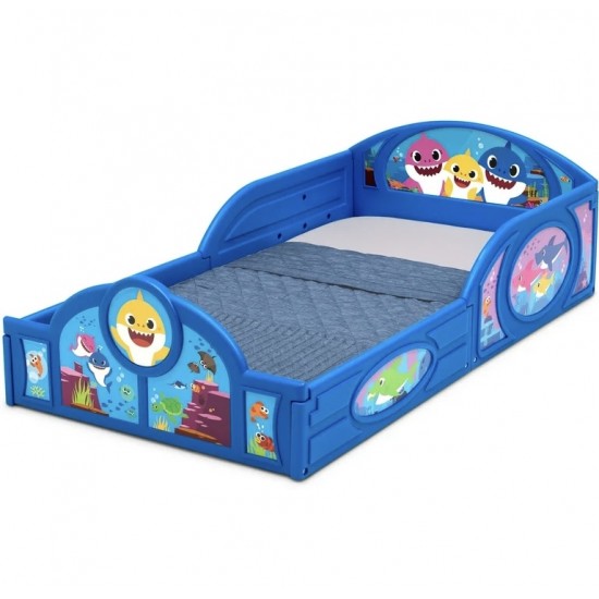 Delta Toddler Baby Shark Plastic Sleep and Play Bed Delta Toddler Baby Shark Plastic Sleep and Play Bed