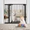 Auto Close Baby Safety Gate with Optional Extensions, Model 078S, Black
