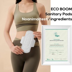 Eco Boom Bamboo Viscose Unscented Ultra Thin Organic Sanitary Pads, 290mm Long, Heavy Absorbency, 8 count Eco Boom Bamboo Viscose Unscented Ultra Thin Organic Sanitary Pads, 290mm Long, Heavy Absorbency, 8 count