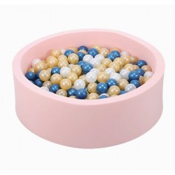 Bubbas Large Foam Ball Pit with Removable Velvet Cover & 50 Balls, Pink Bubbas Large Foam Ball Pit with Removable Velvet Cover & 50 Balls, Pink