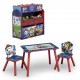Delta 4-Piece Playroom Table, Chair and Toy Bin Set, Paw Patrol Delta 4-Piece Playroom Table, Chair and Toy Bin Set, Paw Patrol