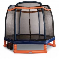 Little Tikes 7-Foot Trampoline, with Enclosure, Blue/Orange Little Tikes 7-Foot Trampoline, with Enclosure, Blue/Orange