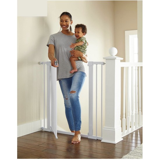 Extra Tall Auto Close Baby Safety Gate with Optional Extensions, Model BB0192 Extra Tall Auto Close Baby Safety Gate with Optional Extensions, Model BB0192