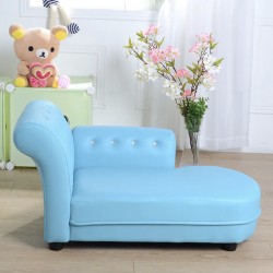 Chaise Lounge Sofa with Armrest, Blue Chaise Lounge Sofa with Armrest, Blue