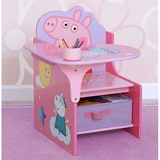 Delta Chair Desk with Storage Bin, Peppa Pig Delta Chair Desk with Storage Bin, Peppa Pig
