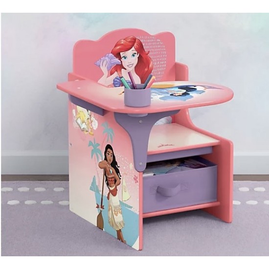 Delta Chair Desk With Storage, Princess Delta Chair Desk With Storage, Princess