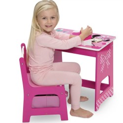 Delta Kids Wood Desk and Chair Set, Minnie Mouse Delta Kids Wood Desk and Chair Set, Minnie Mouse