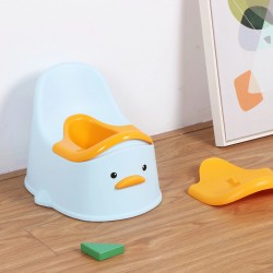 Ducky Potty with Lid, Blue Ducky Potty with Lid, Blue