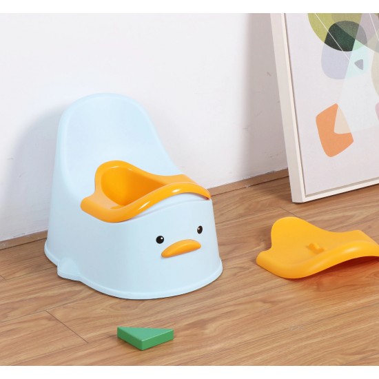 Ducky Potty with Lid, Blue Ducky Potty with Lid, Blue