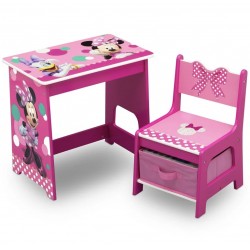 Delta Kids Wood Desk and Chair Set, Minnie Mouse