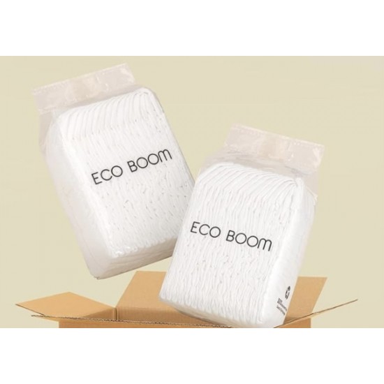 Eco Boom Bamboo Viscose Organic Diaper 40pcs Diaper in a Bag, Newborn 0-3kg Eco Boom Bamboo Viscose Organic Diaper 40pcs Diaper in a Bag, Newborn 0-3kg