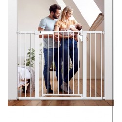Extra Tall Auto Close Baby Safety Gate with Optional Extensions, Model BB0192 Extra Tall Auto Close Baby Safety Gate with Optional Extensions, Model BB0192