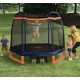 Little Tikes 7-Foot Trampoline, with Enclosure, Blue/Orange