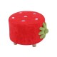Strawberry Ottoman Stool, Red