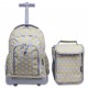 J World 16inch Lollipop Rolling Backpack with Lunch Bag- Candy Button