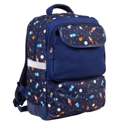 J World Sprouts Kids 17inch Backpack & Pencil Case, Spaceship J World Sprouts Kids 17inch Backpack & Pencil Case, Spaceship