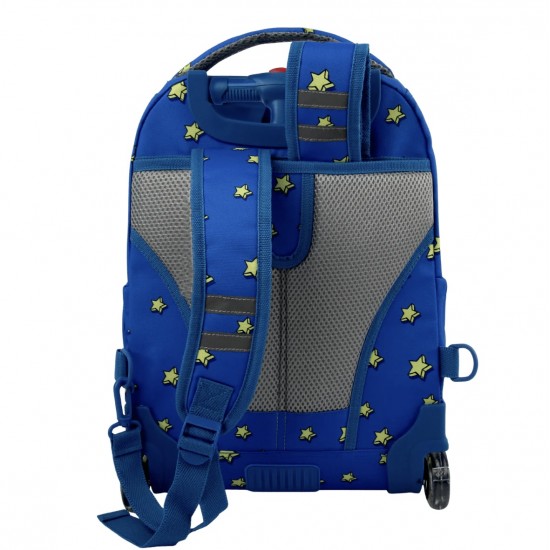 J World 16inch Lollipop Rolling Backpack with Lunch Bag- Little Stars