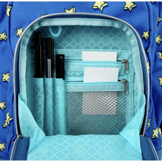 J World 16inch Lollipop Rolling Backpack with Lunch Bag- Little Stars