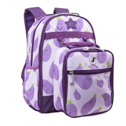 J World 16inch Duet Backpack & Lunch Bag- Mr Eggplant J World 16inch Duet Backpack & Lunch Bag- Mr Eggplant