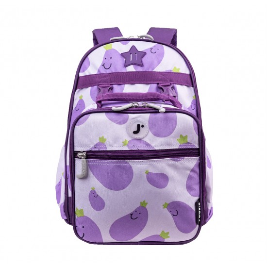 J World 16inch Duet Backpack & Lunch Bag- Mr Eggplant J World 16inch Duet Backpack & Lunch Bag- Mr Eggplant