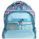 J World 18inch Sweep Rolling Backpack, Mint Tribal