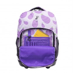 J World 18inch Rolling Backpack, Mr Eggplant J World 18inch Rolling Backpack, Mr Eggplant