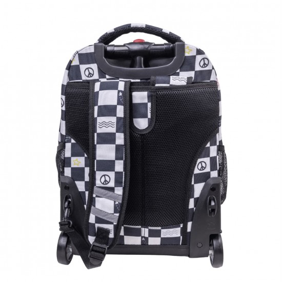 J World 18inch Rolling Backpack, Icon Checkers