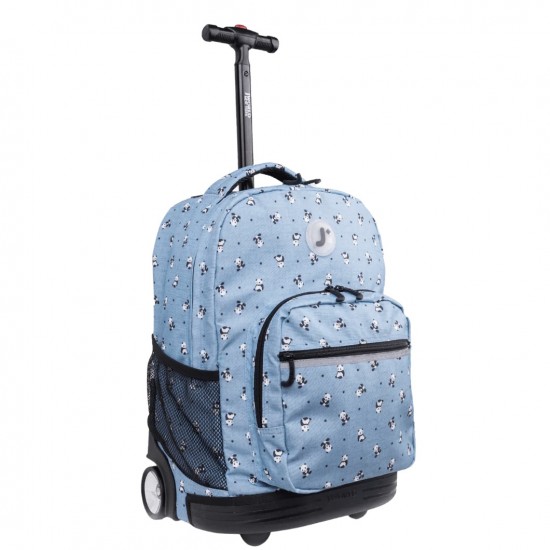 J World 18inch Rolling Backpack, Panda