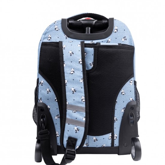 J World 18inch Rolling Backpack, Panda