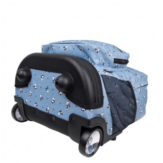 J World 18inch Rolling Backpack, Panda