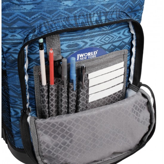 J World 18inch Rolling Backpack, Water Mark