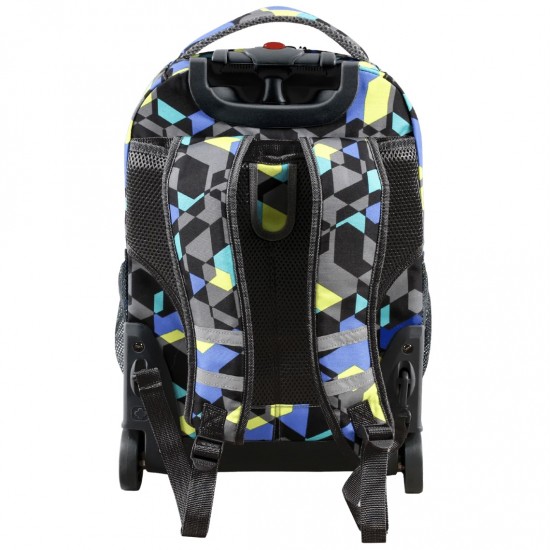 J World 18inch Rolling Backpack- Cubes