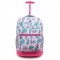 J World 18inch Rolling Backpack, Palm Leaves