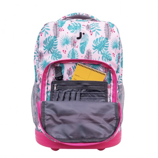 J World 18inch Rolling Backpack, Palm Leaves J World 18inch Rolling Backpack, Palm Leaves