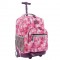 J World 18inch Rolling Backpack, Purple Galaxy