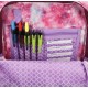 J World 18inch Rolling Backpack, Purple Galaxy