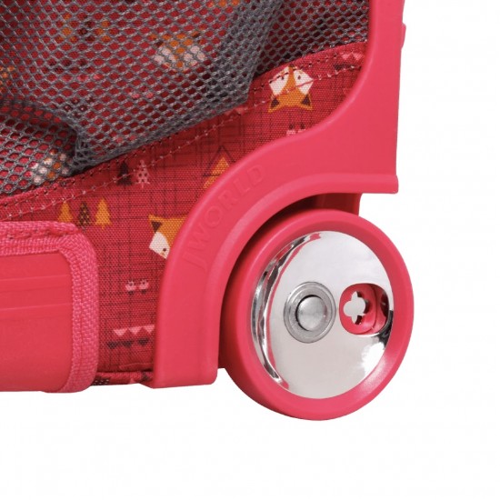 J World 18inch Rolling Backpack, Fox