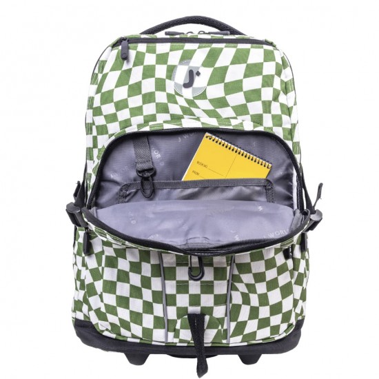 J World Lunar Laptop Rolling Backpack 19.5 Inch, Matcha Checkers J World Lunar Laptop Rolling Backpack 19.5 Inch, Matcha Checkers