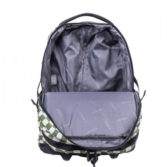 J World Lunar Laptop Rolling Backpack 19.5 Inch, Matcha Checkers J World Lunar Laptop Rolling Backpack 19.5 Inch, Matcha Checkers