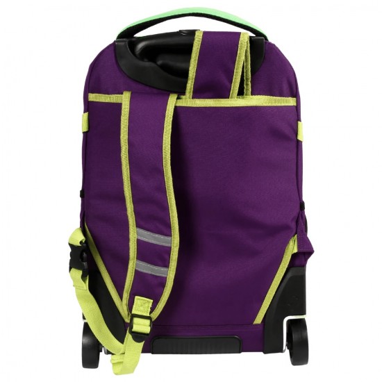 J World Lunar Laptop Rolling Backpack 19.5 Inch, Purple